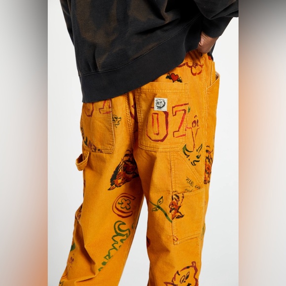Bdg Y2K Doodle Corduroy Painter Pants Size M - Urban Outfitters - Picture 6 of 11